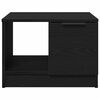 vidaXL Coffee Table Black oak 50 x 50 x 36 cm Engineered wood