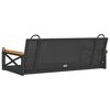 vidaXL Swing Bench Black