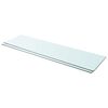 vidaXL Glass Panel Set of 2 Clear Tempered glass 43.3 x 11.8 in
