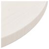 vidaXL Table Top White Solid Pine Wood 15.7 in diameter Table Top
