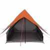 vidaXL Tents with Roof Gray and orange 220 x 233 x 184 cm Polyester