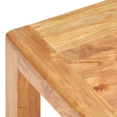 vidaXL Coffee Table 43.3"x23.6"x13.8" Solid Acacia Wood in Honey Finish