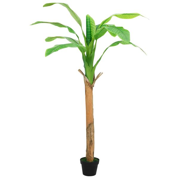 vidaXL Artificial Banana Tree Green Solid wood, plastic Large