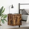 vidaXL Wall-mounted Bedside Cabinet Set of 2 Smoked Oak Engineered wood