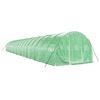 vidaXL Greenhouse Green Polyethylene, Galvanized Steel 581.3 sq ft