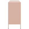 vidaXL Sideboard Pink Cold-rolled steel 39.4-59.1 in Adjustable Feet