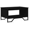 vidaXL Coffee Table Black Engineered wood, Metal Medium Coffee Table