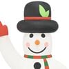 vidaXL Inflatable Snowman Multicolour