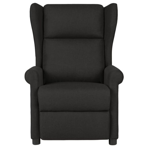 vidaXL Recliner Chair Black Fabric (100% polyester) Single