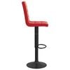 vidaXL Bar Stool Set of 2 Wine Red Steel Medium Bar Stool