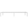 vidaXL Metal Bed Frame without Mattress White 39.4"x74.8"