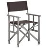 vidaXL Director Chair Set of 2 Grey wash and black