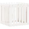 vidaXL Garden Planter White Solid Pine Wood Medium Garden Planter
