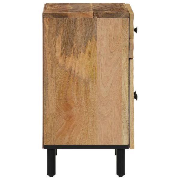 vidaXL Bedside Cabinet Natural Wood Solid Mango Wood Bedside Cabinet