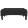 vidaXL Footstool Black Velvet (100% polyester), plywood, plastic Medium