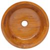vidaXL Basin Solid Wood Teak Φ15.7"x3.9"