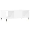 vidaXL Coffee Table White Engineered wood, Metal 35.4 x 19.7 x 14.4 in