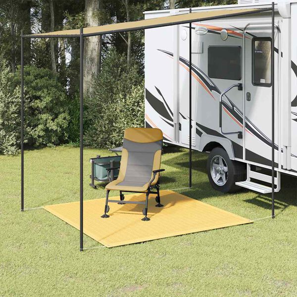 vidaXL Tent Carpet 78.7x78.7" Beige