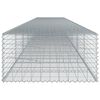 vidaXL Gabion Basket Silver Galvanized iron wire Large Durable