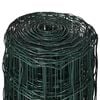 vidaXL Euro Fence Steel 82ftx4.9ft Green