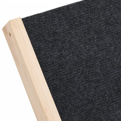 vidaXL Dog Ramp Gray 27.6"x13.8" Solid Wood Fir