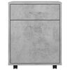 vidaXL Storage Cabinet Concrete Grey Engineered Wood Compact