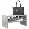 vidaXL Shoe Rack Concrete Gray Engineered Wood Stackable Shoe Rack
