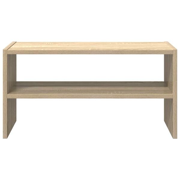 vidaXL Shoe Rack Sonoma oak Engineered wood Small Stackable Shoe Rack