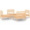 vidaXL Garden Lounge Set Pine Solid Pinewood Medium Modular