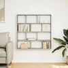 vidaXL Wall Cube Shelf Concrete gray Engineered wood Large