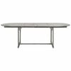 vidaXL Garden Table Grey with a grey wash finish Solid acacia wood