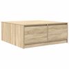 vidaXL Coffee Table Sonoma oak Engineered wood 39.4x39.4x15.7 in