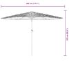 vidaXL Garden Parasol Brown