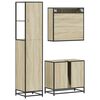 vidaXL Bathroom Furniture Set Sonoma oak Engineered wood, metal Medium