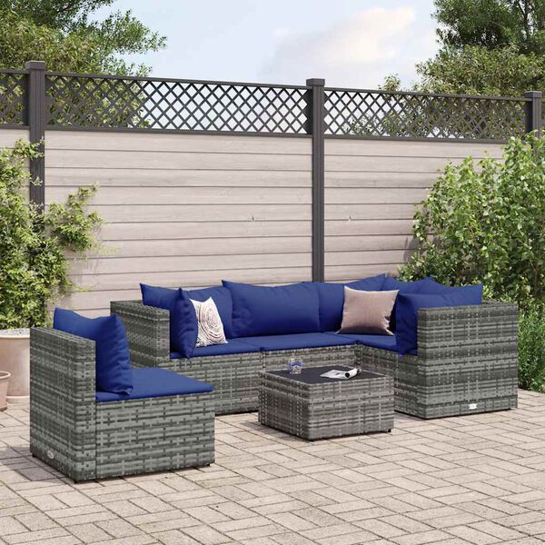 vidaXL Patio Lounge Set Gray