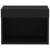 vidaXL TV Cabinet Set 2 pcs Black Oak 15.75 x 11.81 x 11.81 in