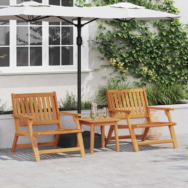 vidaXL Outdoor Dining Set 2 pcs Brown Solid Acacia Wood