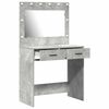 vidaXL Dressing Table Concrete grey 78.5 x 41 x 135 cm Engineered wood