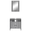 vidaXL Bathroom Furniture Set Gray Sonoma
