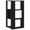 vidaXL Corner Bookcase Black oak 50 x 50 x 102 cm Engineered wood