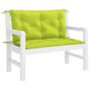 vidaXL Garden Bench Cushion Set of 2 Bright green