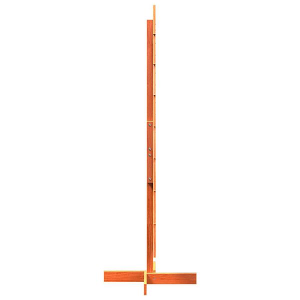 vidaXL Wooden Christmas Tree Wax brown Solid pinewood 59.1 in