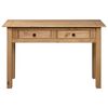 vidaXL Console Table Natural wood color Solid pine wood Compact
