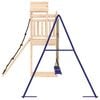 vidaXL Outdoor Playset Natural Wood Solid Pine Wood, Polypropylene, Metal