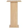 vidaXL Bar Table Oak Engineered Wood 23.6 x 23.6 x 43.3 in Bar Table