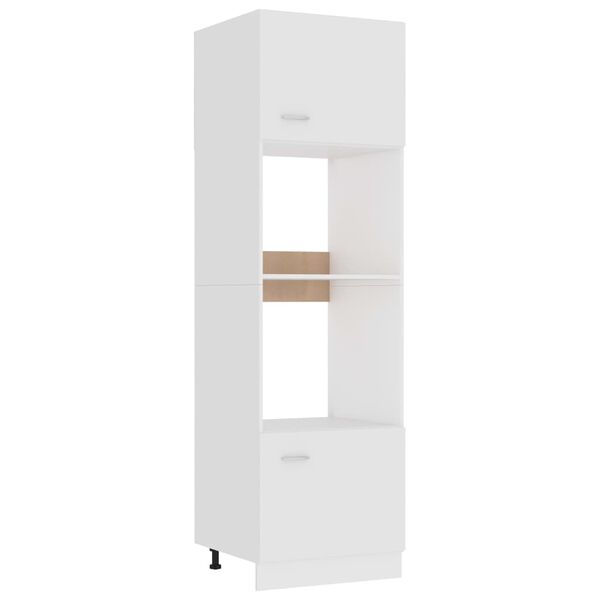 vidaXL Microwave Cabinet White Engineered wood Standard
