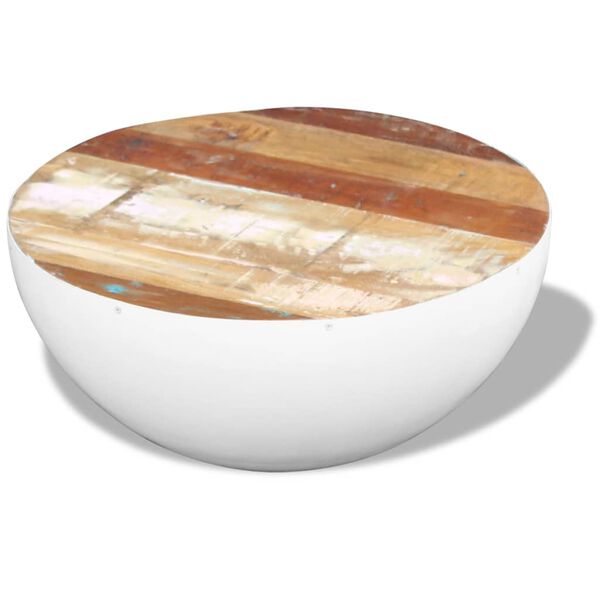 vidaXL Coffee Table Multicolor Solid reclaimed wood, Steel Medium