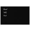 vidaXL Wall-mounted Magnetic Board Black 31.5"x19.7" Tempered Glass