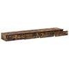vidaXL Bed Drawers Smoked Oak 78.74 x 14.37 x 6.50 in Engineered Wood