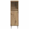 vidaXL Bathroom Cabinet Artisan oak Engineered wood, iron Tall